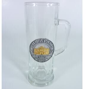 Vintage Alamo Miniature Beer Glass - 5" Tall x 1.5" Wide Tall Shot Glass